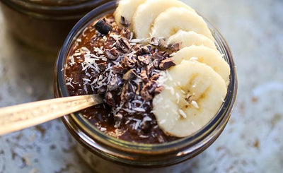 Chocolate banana chia pudding and having a successful year