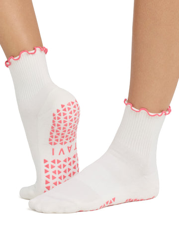 Aria Ruffle Grip Socks | Socks > Grip | Tavi – Tavi Active
