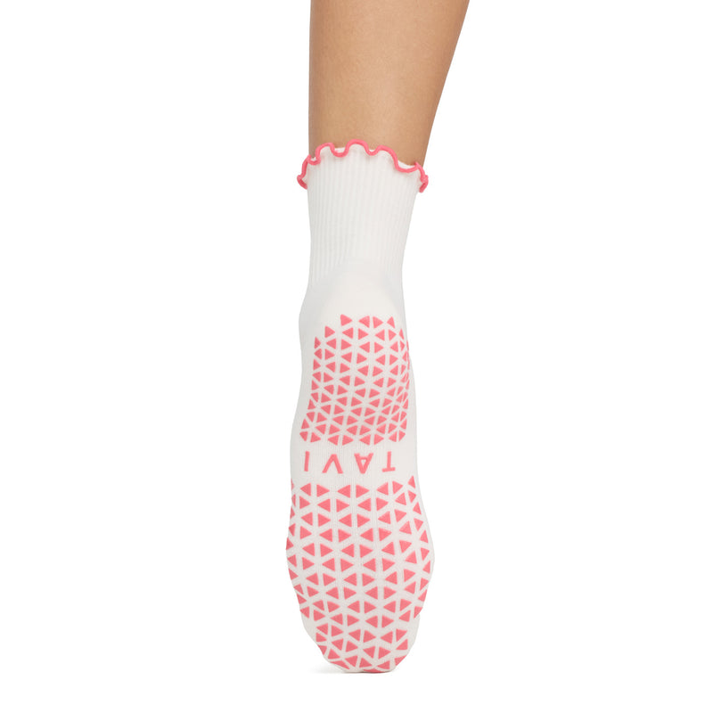 Aria Ruffle Grip Socks | Socks > Grip | Tavi – Tavi Active