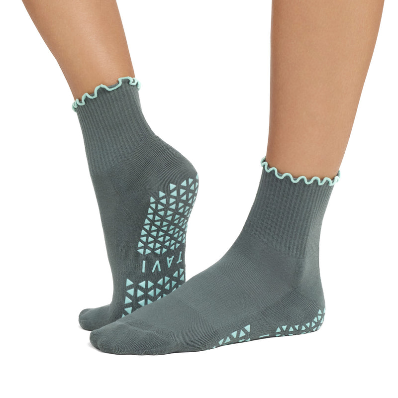 Aria Ruffle Grip Socks | Socks > Grip | Tavi – Tavi Active