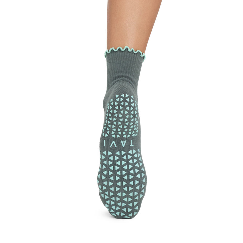 Aria Ruffle Grip Socks | Socks > Grip | Tavi – Tavi Active