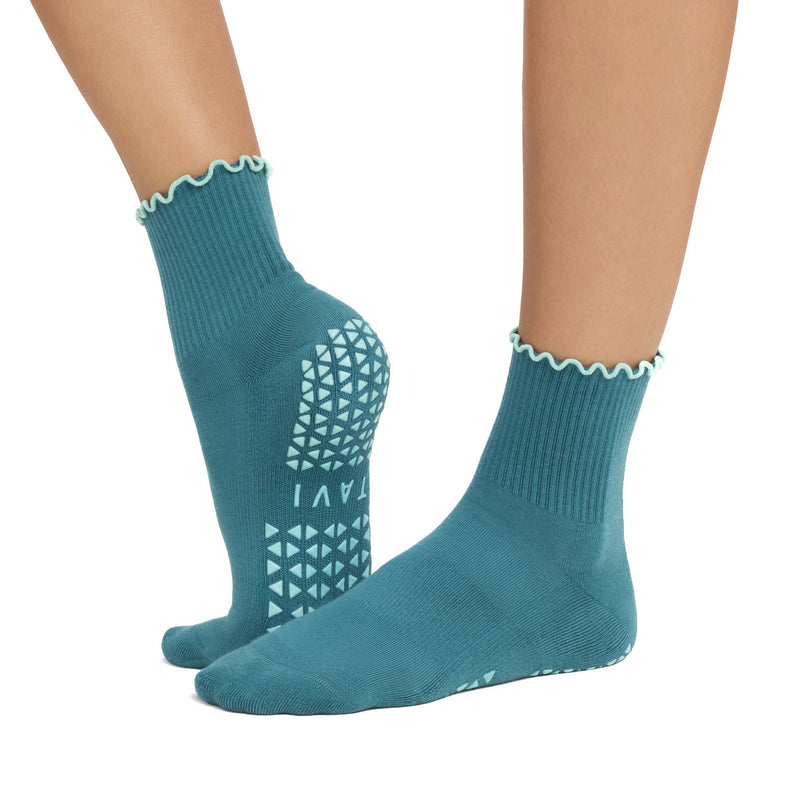 Aria Ruffle Grip Socks | Socks > Grip | Tavi – Tavi Active