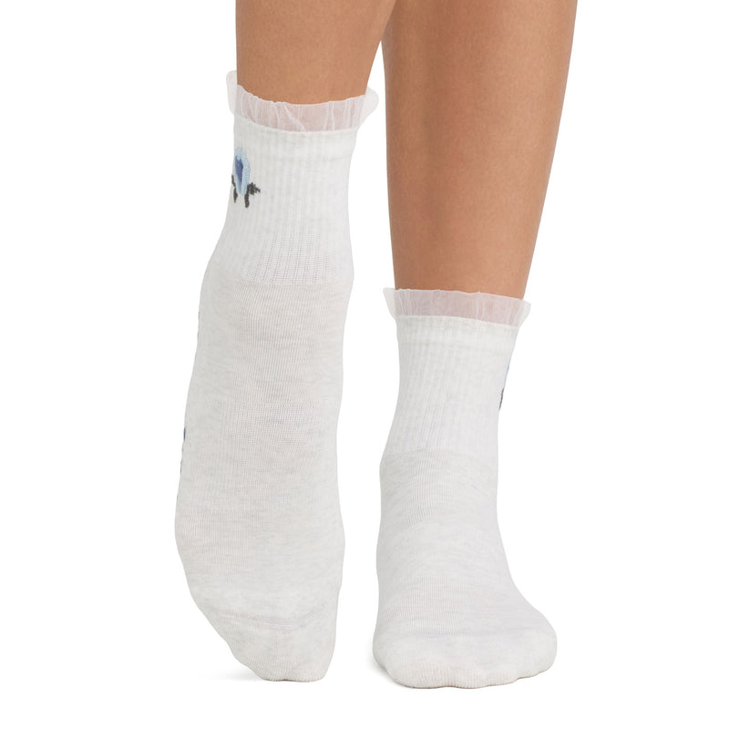 Aria Tulle Ruffle Grip Socks | Socks > Grip | Tavi – Tavi Active