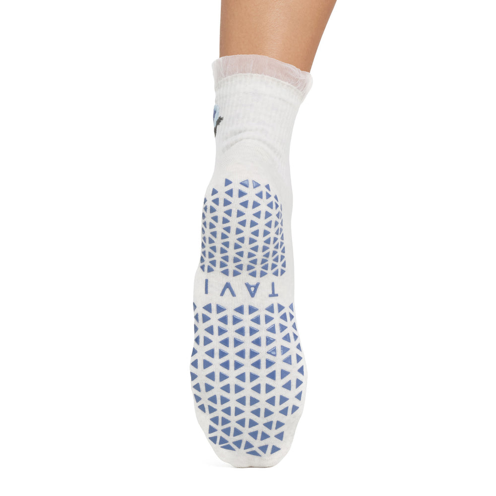 Aria Tulle Ruffle Grip Socks | Socks > Grip | Tavi – Tavi Active
