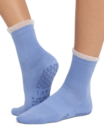 Aria Tulle Ruffle Grip Socks | Socks > Grip | Tavi – Tavi Active