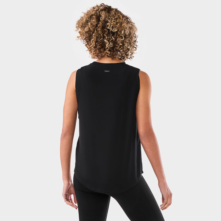 TaviLuxe® High Neck Muscle Tank | Tops > Tanks | Tavi – ToeSox | Tavi | Vooray