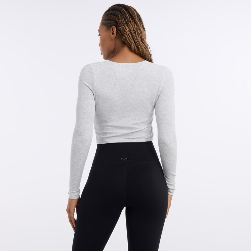 Criss Cross Long Sleeve Top | Tops > Long Sleeve | Tavi – Tavi Active