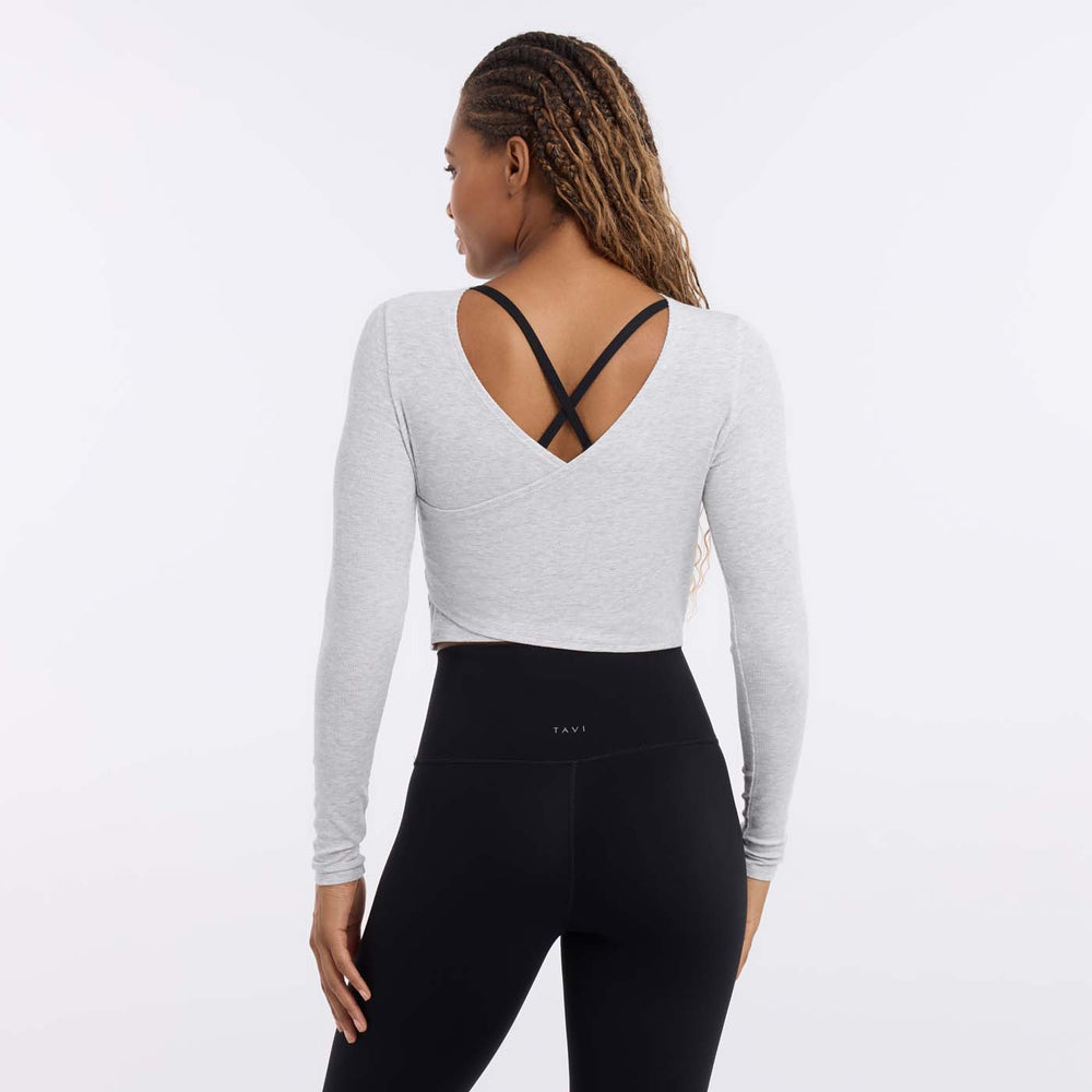Criss Cross Long Sleeve Top | Tops > Long Sleeve | Tavi – Tavi Active