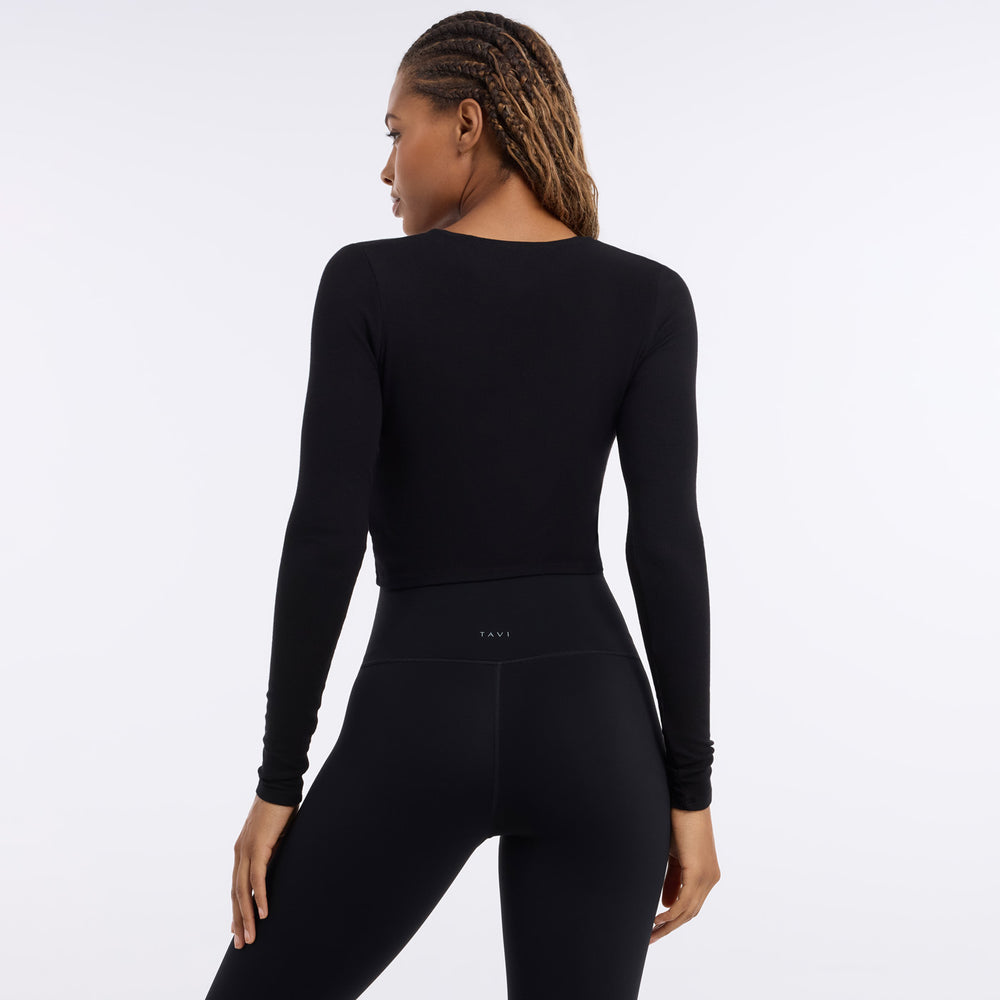 Criss Cross Long Sleeve Top | Tops > Long Sleeve | Tavi – Tavi Active