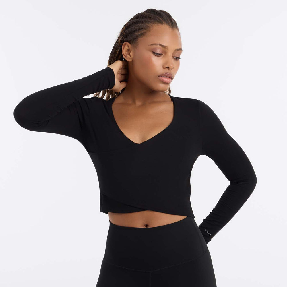 Criss Cross Long Sleeve Top | Tops > Long Sleeve | Tavi – Tavi Active