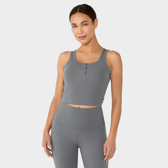 Fitted Henley Tank | Tops > Tanks | Tavi – Tavi Active