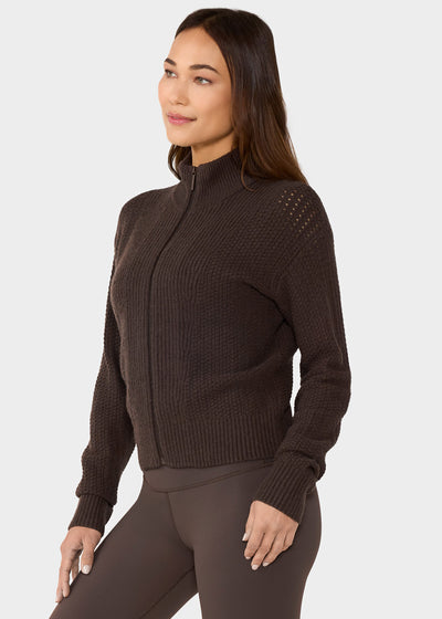 Alpine Full Zip Sweater Jacket | Tops > Sweaters & Hoodies | Tavi – Tavi Active