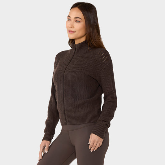 Alpine Full Zip Sweater Jacket | Tops > Sweaters & Hoodies | Tavi – Tavi Active