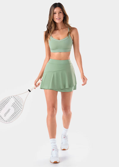 Flounce Tennis Skort | Bottoms>skort | Tavi – Tavi Active