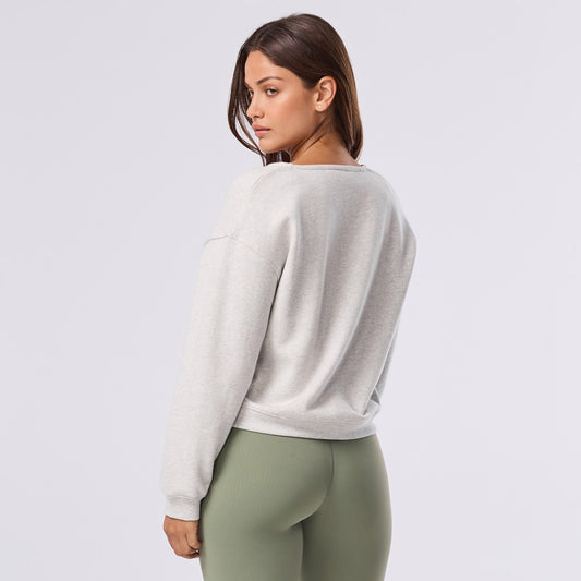 Deep V-Neck Sweatshirt | Tops > Sweaters & Hoodies | Tavi – Tavi Active