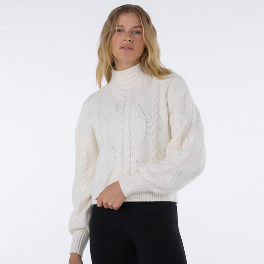 Hi Low Cable Sweater | Tops > Sweaters & Hoodies | Tavi – Tavi Active