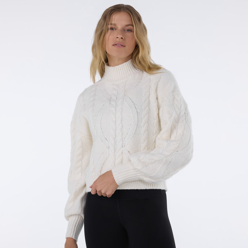 Hi Low Cable Sweater | Tops > Sweaters & Hoodies | Tavi – Tavi Active