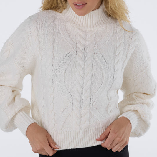 Hi Low Cable Sweater | Tops > Sweaters & Hoodies | Tavi – Tavi Active