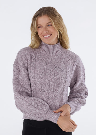 Hi Low Cable Sweater | Tops > Sweaters & Hoodies | Tavi – Tavi Active