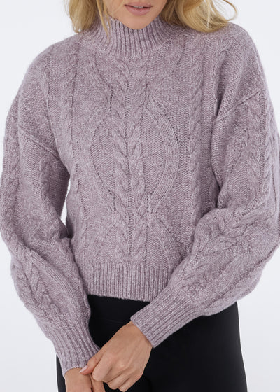 Hi Low Cable Sweater | Tops > Sweaters & Hoodies | Tavi – Tavi Active
