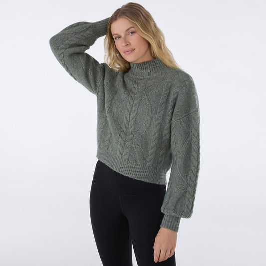 Hi Low Cable Sweater | Tops > Sweaters & Hoodies | Tavi – Tavi Active