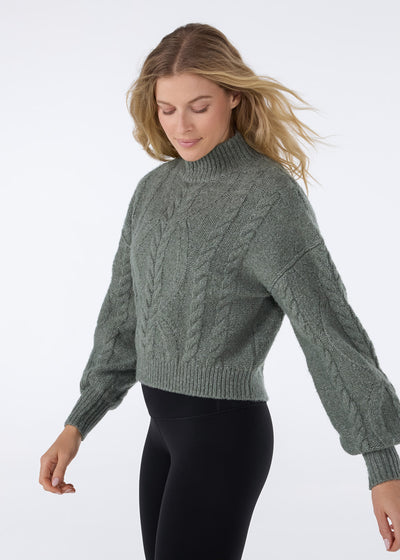 Hi Low Cable Sweater | Tops > Sweaters & Hoodies | Tavi – Tavi Active