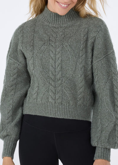 Hi Low Cable Sweater | Tops > Sweaters & Hoodies | Tavi – Tavi Active
