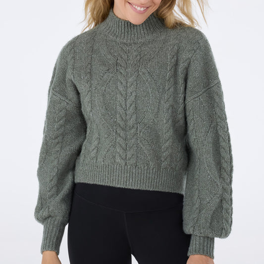 Hi Low Cable Sweater | Tops > Sweaters & Hoodies | Tavi – Tavi Active