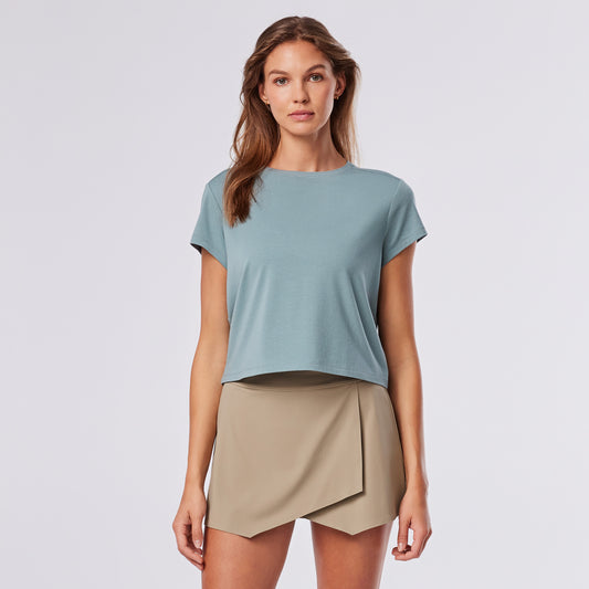 Relaxed Cap Sleeve Tee | Tops > Short Sleeve | Tavi – Tavi Active