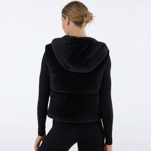 Ribbed Velour Puffer Vest | Tops > Sweaters & Hoodies | Tavi – Tavi Active