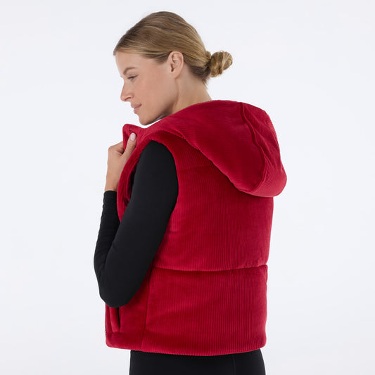 Ribbed Velour Puffer Vest | Tops > Sweaters & Hoodies | Tavi – Tavi Active