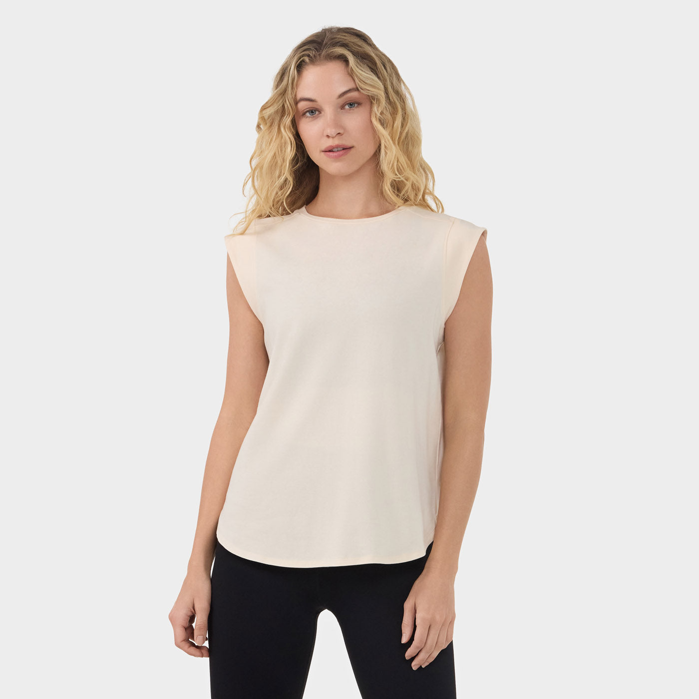 Cap Sleeve Crewneck Tee | Tops > Short Sleeve | Tavi – Tavi Active