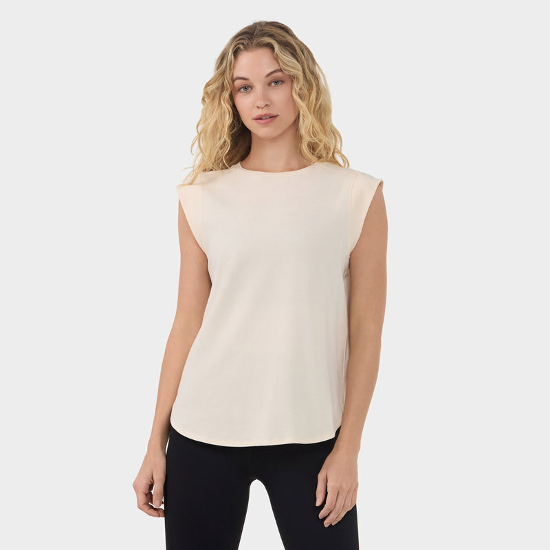 Cap Sleeve Crewneck Tee | Tops > Short Sleeve | Tavi – Tavi Active