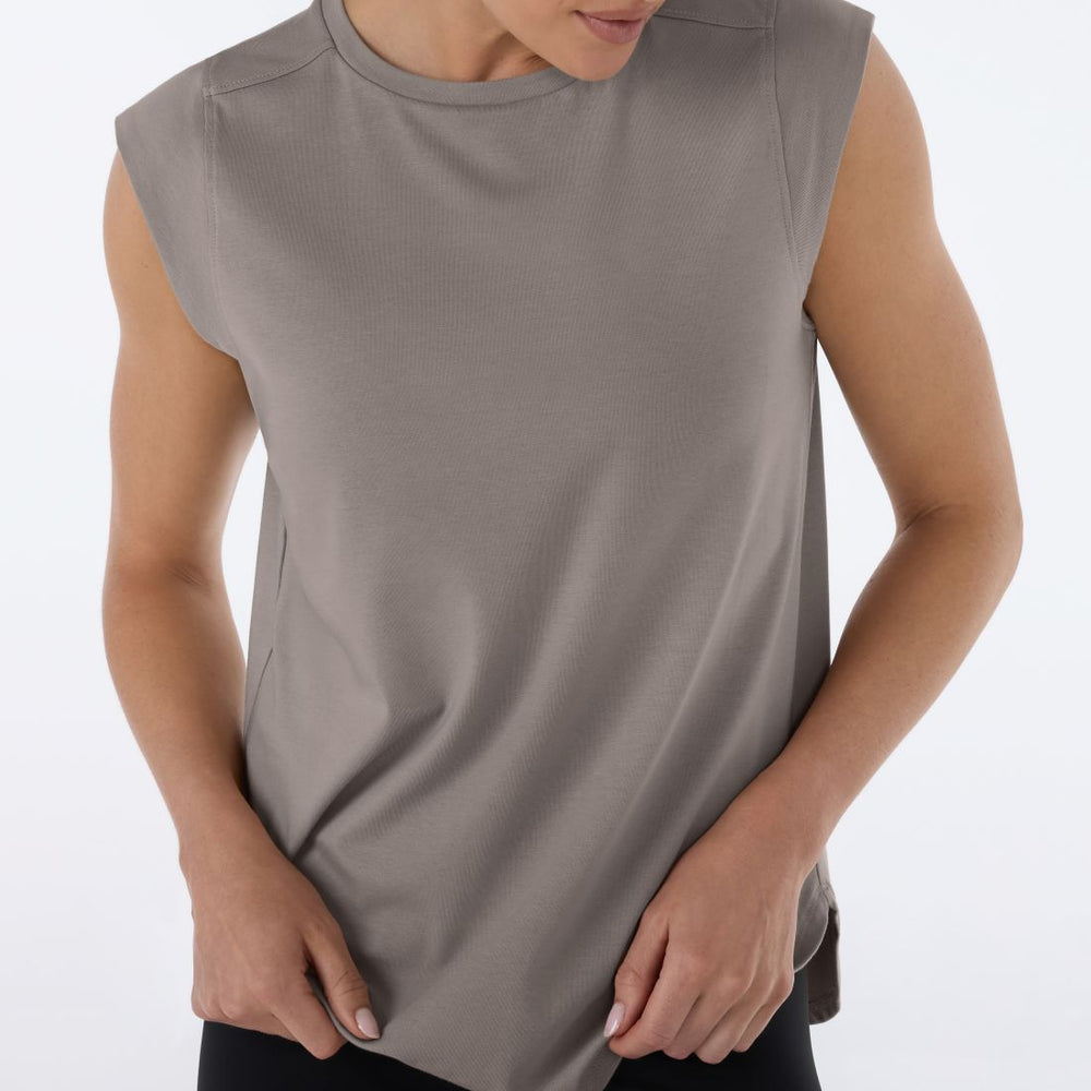 Cap Sleeve Crewneck Tee | Tops > Short Sleeve | Tavi – Tavi Active
