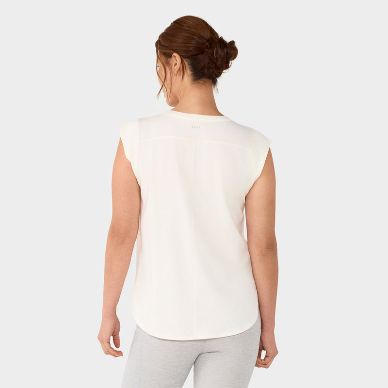 Cap Sleeve Crewneck Tee | Tops > Short Sleeve | Tavi – Tavi Active