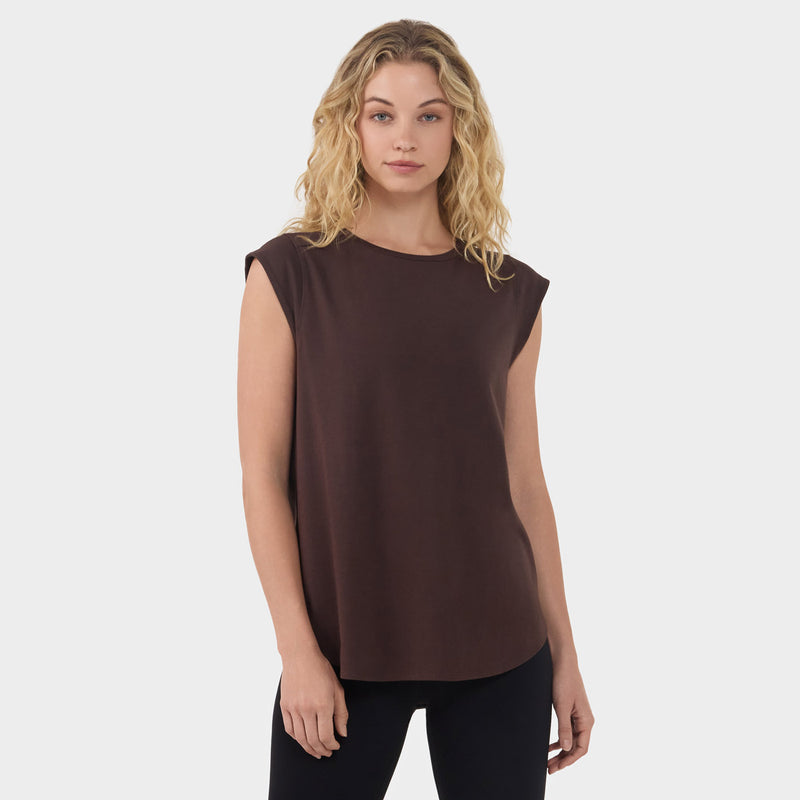 Cap Sleeve Crewneck Tee | Tops > Short Sleeve | Tavi – Tavi Active