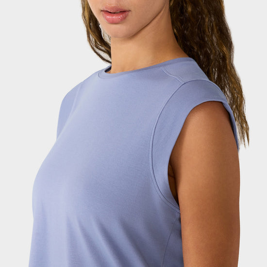 Cap Sleeve Crewneck Tee | Tops > Short Sleeve | Tavi – Tavi Active