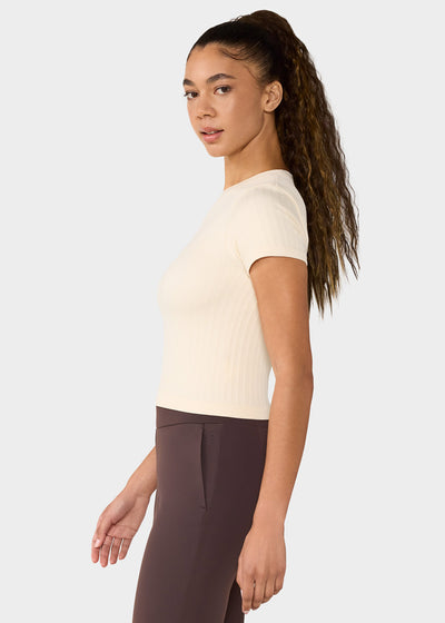 Seamless Rib Tee | Tops > Short Sleeve | Tavi – Tavi Active
