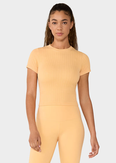 Seamless Rib Tee | Tops > Short Sleeve | Tavi – Tavi Active