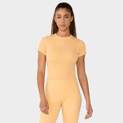 Seamless Rib Tee | Tops > Short Sleeve | Tavi – Tavi Active