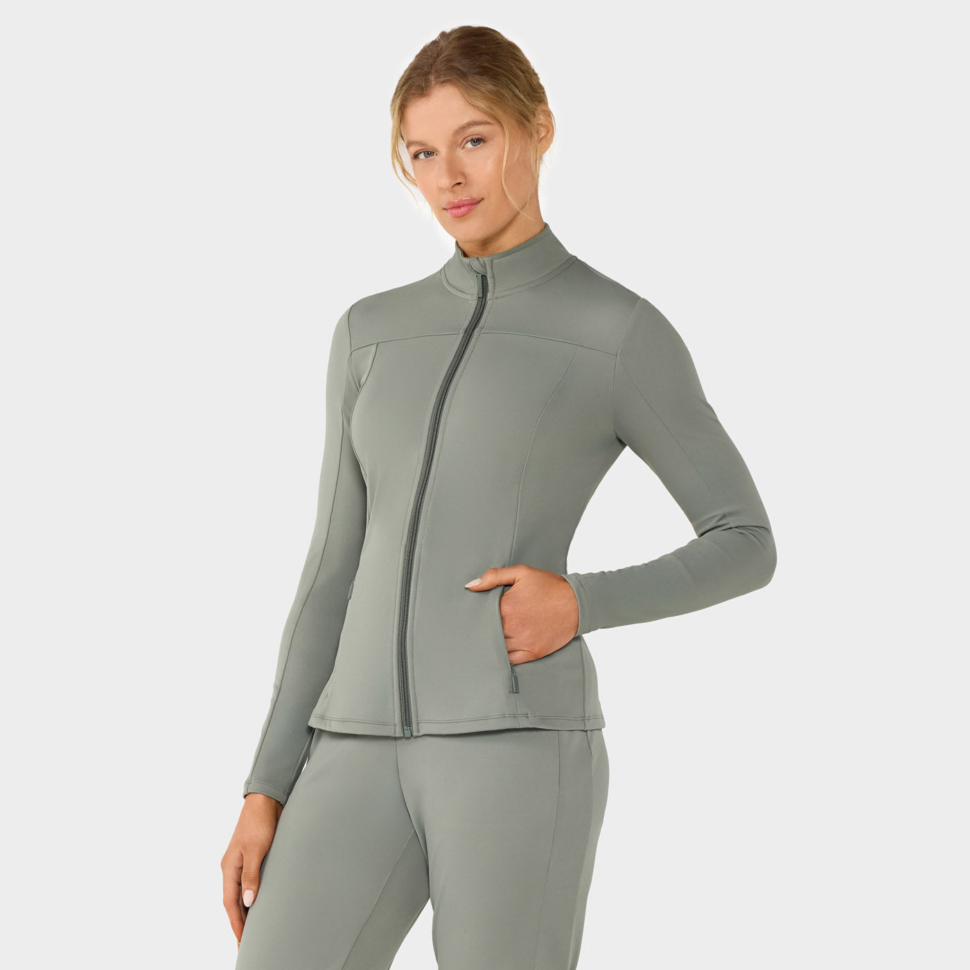 Mock Neck Full Zip Jacket | Tops > Jackets | Tavi – Tavi Active