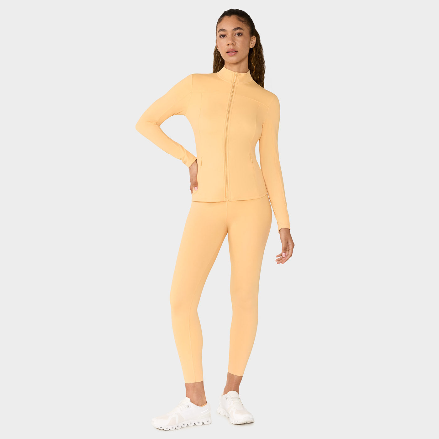 Mock Neck Full Zip Jacket | Tops > Jackets | Tavi – Tavi Active