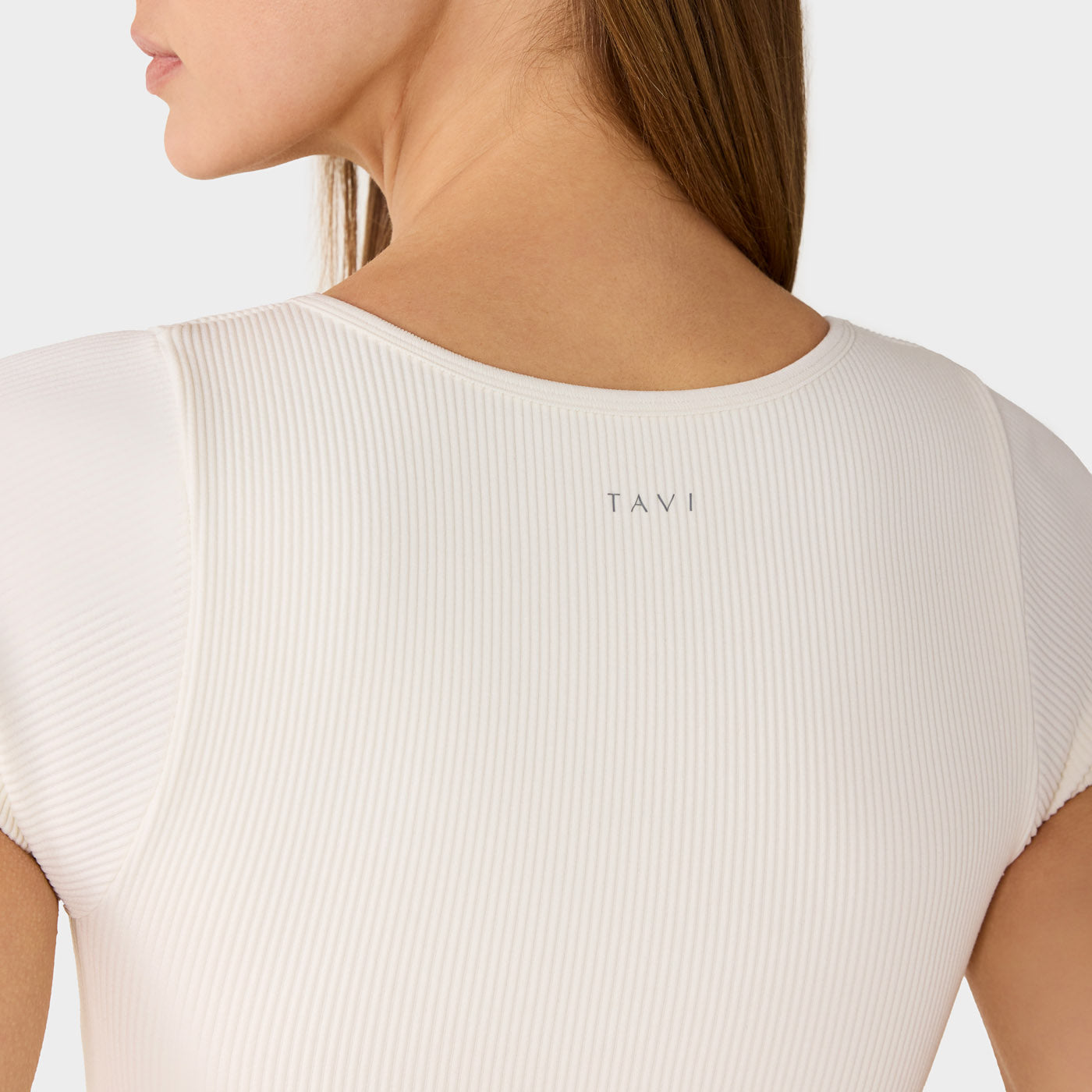 Seamless Ruched Rib Tee | Tops > Short Sleeve | Tavi – Tavi Active