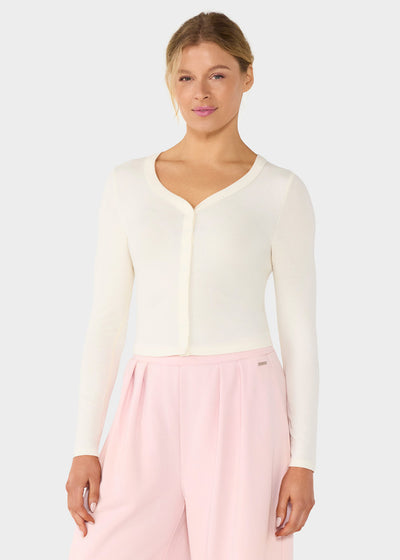 Fitted Rib Cardigan | Tops > Sweaters & Hoodies | Tavi – Tavi Active