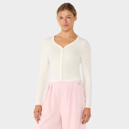 Fitted Rib Cardigan | Tops > Sweaters & Hoodies | Tavi – Tavi Active