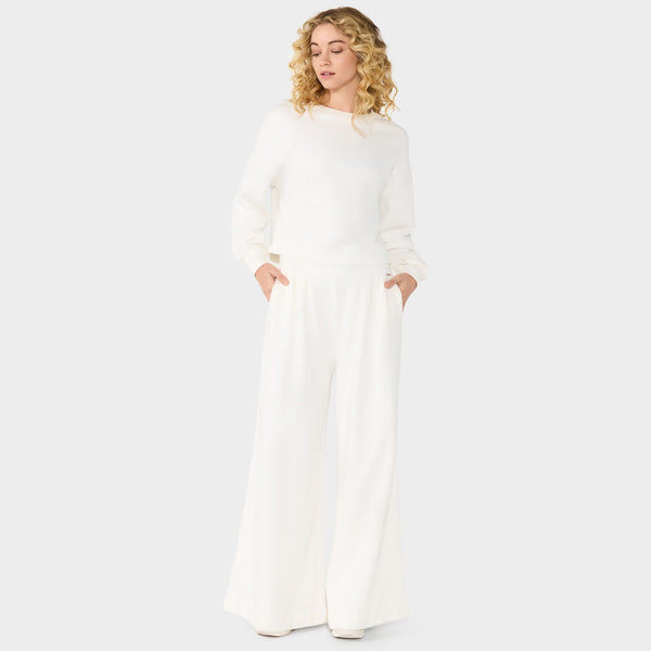 French Terry Wide Leg Sweatpant | Bottoms > Pants | Tavi – Tavi Active