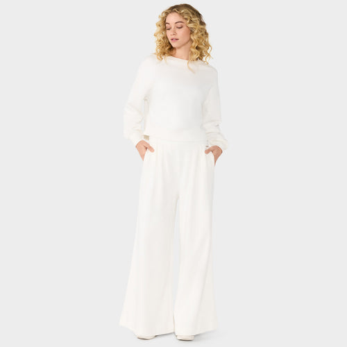 French Terry Wide Leg Sweatpant | Bottoms > Pants | Tavi – Tavi Active