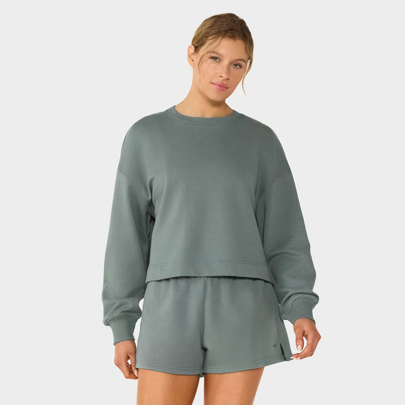 Crewneck French Terry Sweatshirt | Tops > Sweaters & Hoodies | Tavi – Tavi Active