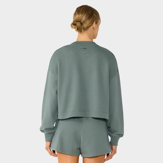 Crewneck French Terry Sweatshirt | Tops > Sweaters & Hoodies | Tavi – Tavi Active
