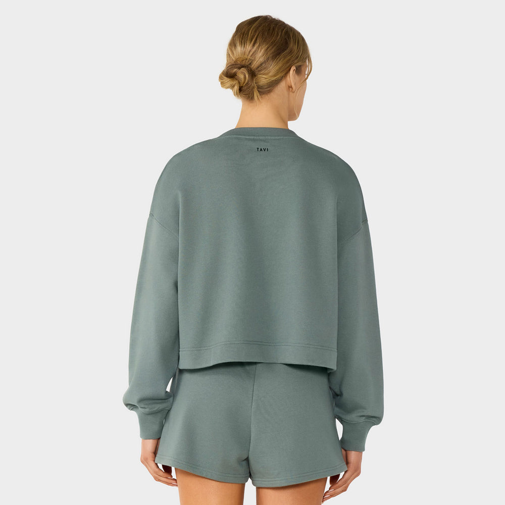 Crewneck French Terry Sweatshirt | Tops > Sweaters & Hoodies | Tavi – Tavi Active